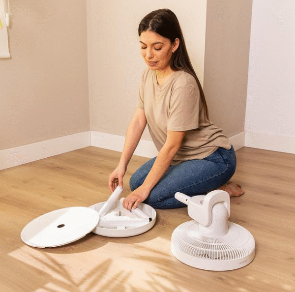 Cecotec EnergySilence 2600 Sunflower Portable Battery-powered fan | Stand Fan | Diameter 33 cm | Number of speeds 12 | Oscillation | 22 W | Remote control - Image 7