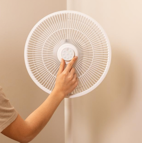 Cecotec EnergySilence 2600 Sunflower Portable Battery-powered fan | Stand Fan | Diameter 33 cm | Number of speeds 12 | Oscillation | 22 W | Remote control - Image 10