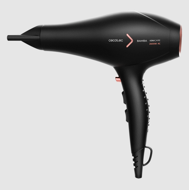 Cecotec Hair Dryer | Ionicare 5350 Powershine Fire | 2600 W | Number of temperature settings 3 | Ionic function | Diffuser nozzle | Black - Image 2