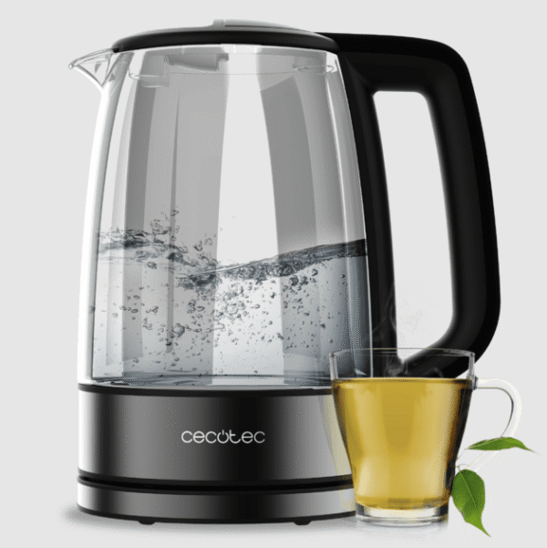 Cecotec Kettle | ThermoSense 340 Clear | Electric | 2200 W | 1.7 L | Glass | 360° rotational base | Clear - Image 3