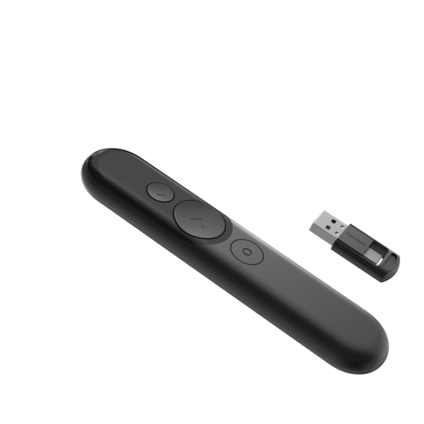 Lenovo | Laser Rechargeable Presentation Remote | Black