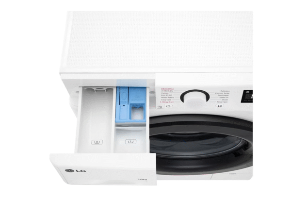 LG Washing Machine | F4WR510SBW | Energy efficiency class A-10% | Front loading | Washing capacity 10 kg | 1400 RPM | Depth 57 cm | Width 60 cm | Display | LED | Steam function | Direct drive | White - Image 8