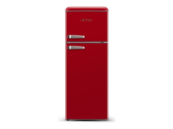 ETA | Refrigerator | ETA253490030E Storio retro | Energy efficiency class E | Free standing | Double Door | Height 148.2 cm | Fridge net capacity  170 L | Freezer net capacity 45 L | 44 dB | Red - Image 2