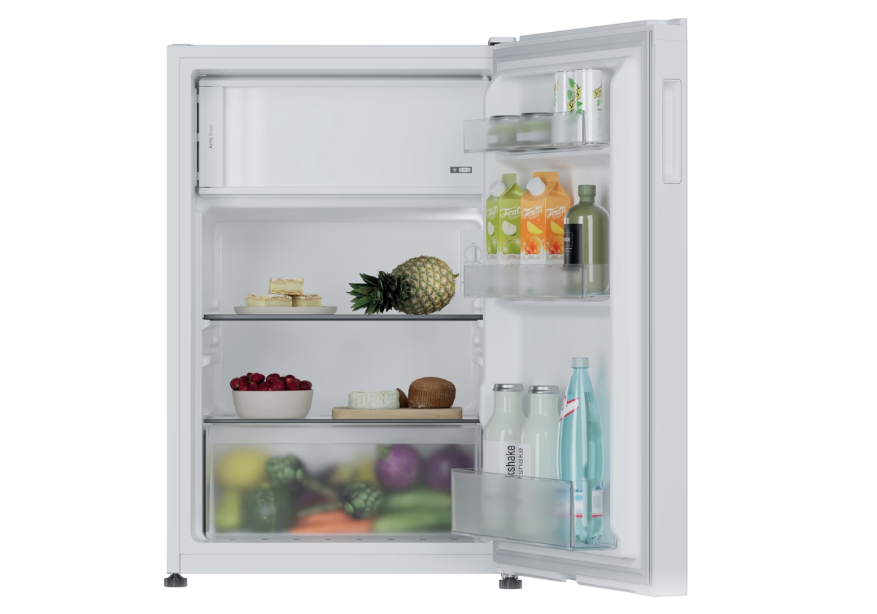 Candy Refrigerator | CNOQ2S58EW | Energy efficiency class E | Free standing | Larder | Height 85 cm | Fridge net capacity 100 L | Freezer net capacity 14 L | 37 dB | White - Image 5