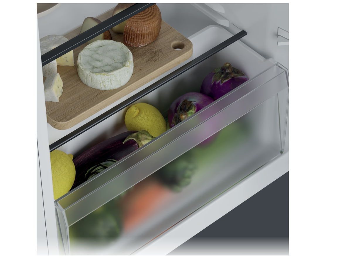 Candy Refrigerator | CNOQ2S58EW | Energy efficiency class E | Free standing | Larder | Height 85 cm | Fridge net capacity 100 L | Freezer net capacity 14 L | 37 dB | White - Image 7