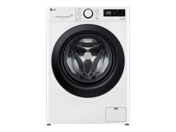 LG Washing Machine | F4WR510SBW | Energy efficiency class A-10% | Front loading | Washing capacity 10 kg | 1400 RPM | Depth 57 cm | Width 60 cm | Display | LED | Steam function | Direct drive | White - Image 2