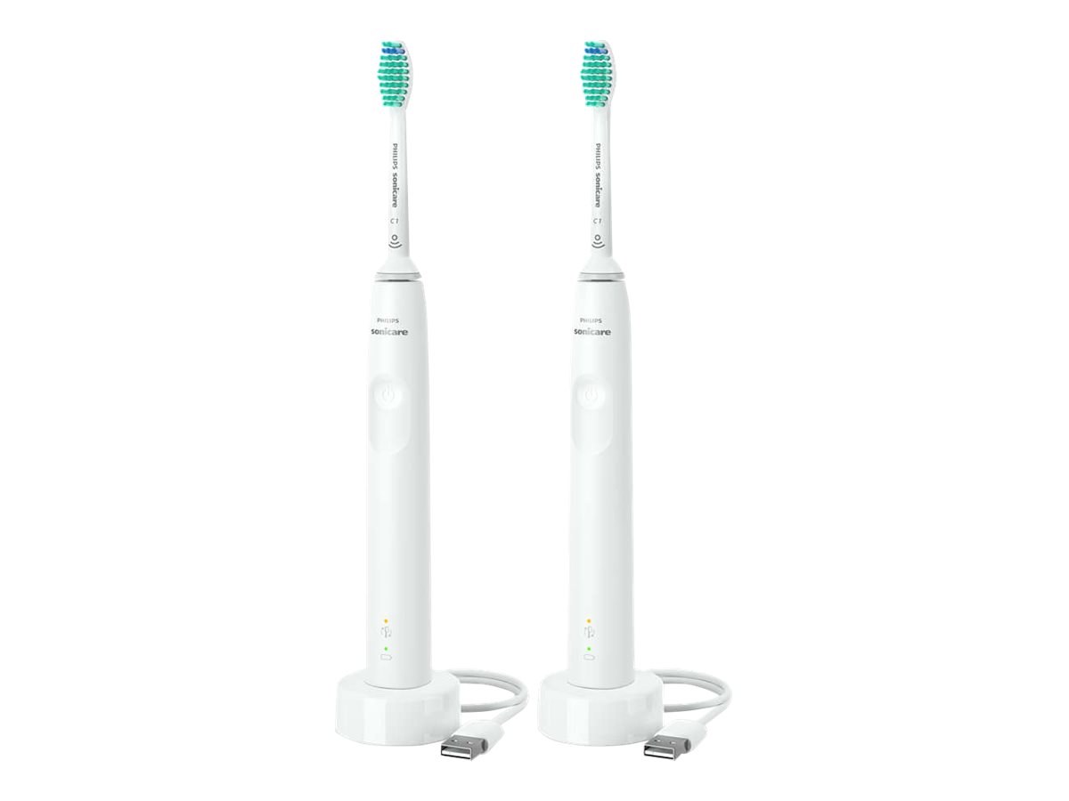 Philips | Sonic Electric Toothbrush | Sonicare 3100 series HX3675/13 | Rechargeable | For adults | Number of brush heads included 2 | Number of teeth brushing modes 1 | Sonic technology | White - Image 3