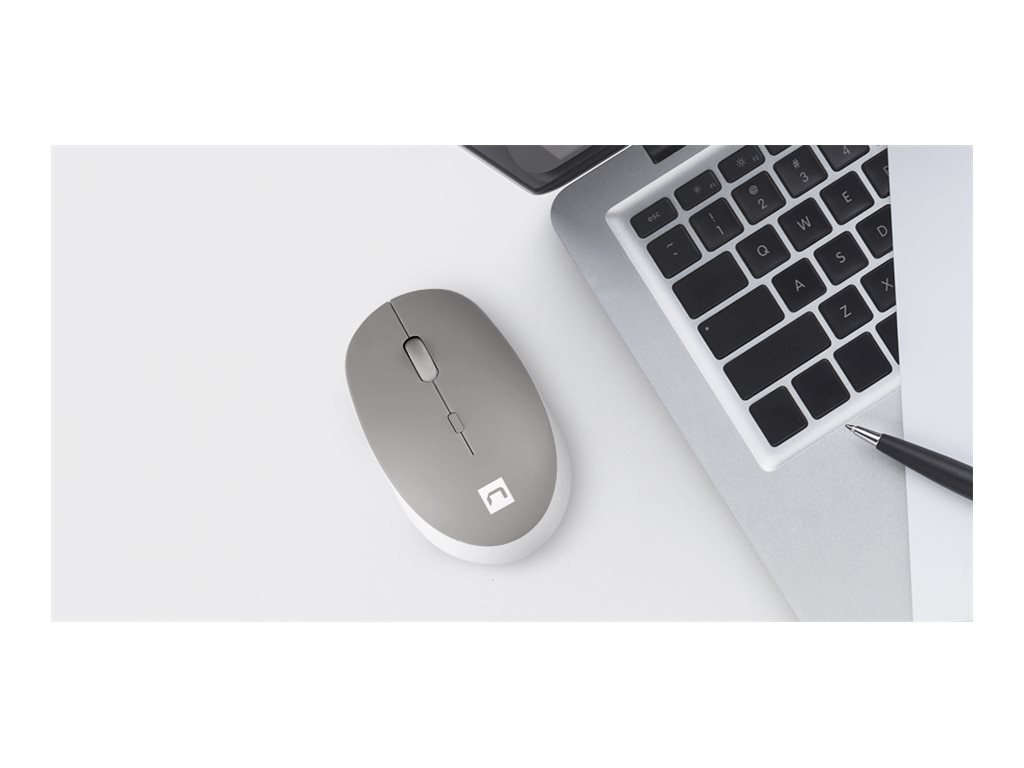 Natec | Mouse | Harrier 2 | Wireless | Bluetooth | White/Grey - Image 7
