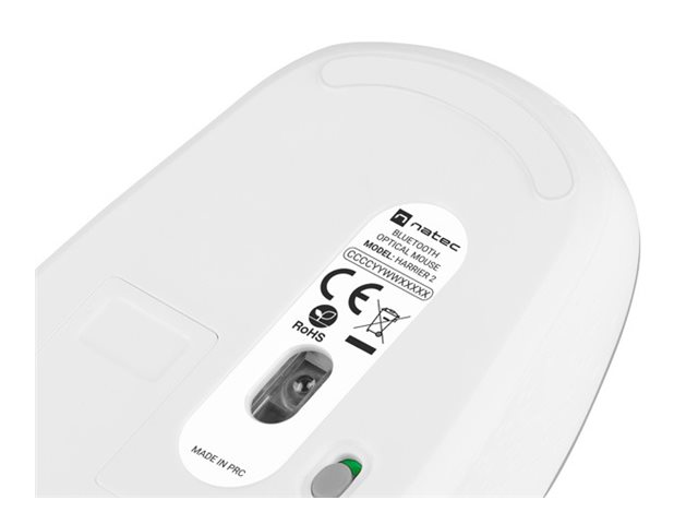 Natec | Mouse | Harrier 2 | Wireless | Bluetooth | White/Grey - Image 16