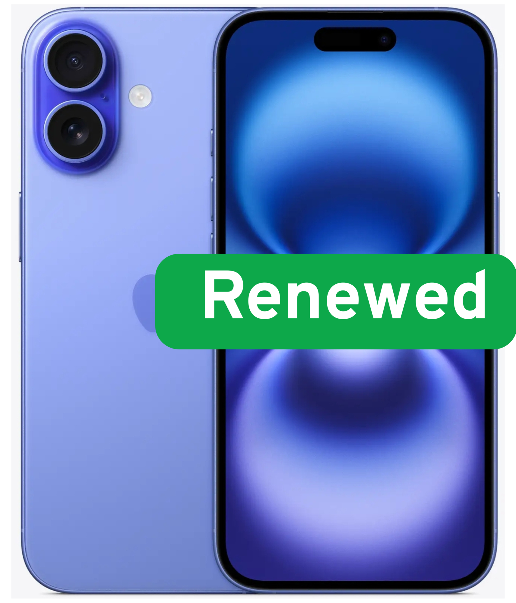Apple Renew | Grade B | iPhone 16 | Ultramarine | 6.1 " | Super Retina XDR OLED | 2556 x 1179 pixels | A17 | 6 GB | 128 GB | Dual SIM | 5G | 48+12 MP | iOS | 18