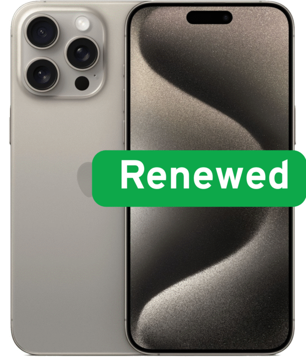 Apple | RENEW | Grade B | iPhone 15 Pro | Natural Titanium | 6.1 " | Super Retina XDR OLED | 2556 x 1179 pixels | A17 Pro Chip | 8 GB | 256 GB | Dual SIM | 5G | 48+12+12 MP | iOS | 18
