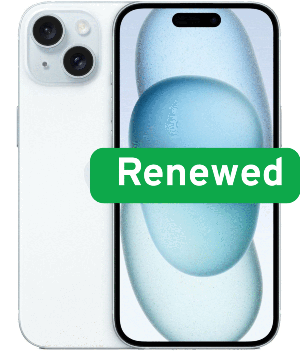 Apple | RENEW | Grade B | iPhone 15 | Blue | 6.1 " | Super Retina XDR OLED | 2556 x 1179 pixels | A16 Bionic | 6 GB | 128 GB | Dual SIM | 5G | 48+12 MP | iOS | 18