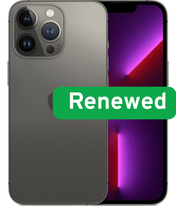 Apple | RENEW | Grade A | iPhone 13 Pro | Graphite | 6.1 " | Super Retina XDR OLED | 2532 x 1170 pixels | A15 Bionic | 6 GB | 128 GB | Dual SIM | 5G | 12+12+12 MP | iOS | 18