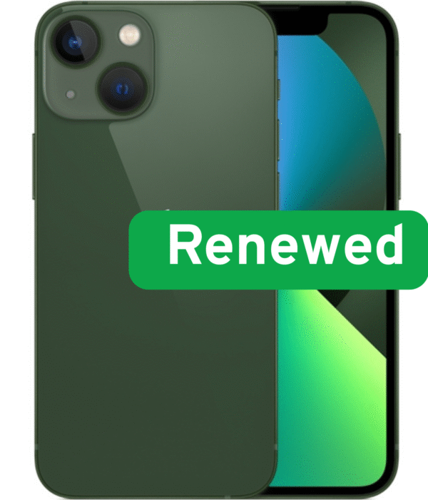 Apple | RENEW | Grade C | iPhone 13 mini | Green | 5.4 " | Super Retina XDR OLED | 2340 x 1080 pixels | A15 Bionic | 4 GB | 128 GB | Dual SIM | 5G | 12+12 MP | iOS | 18