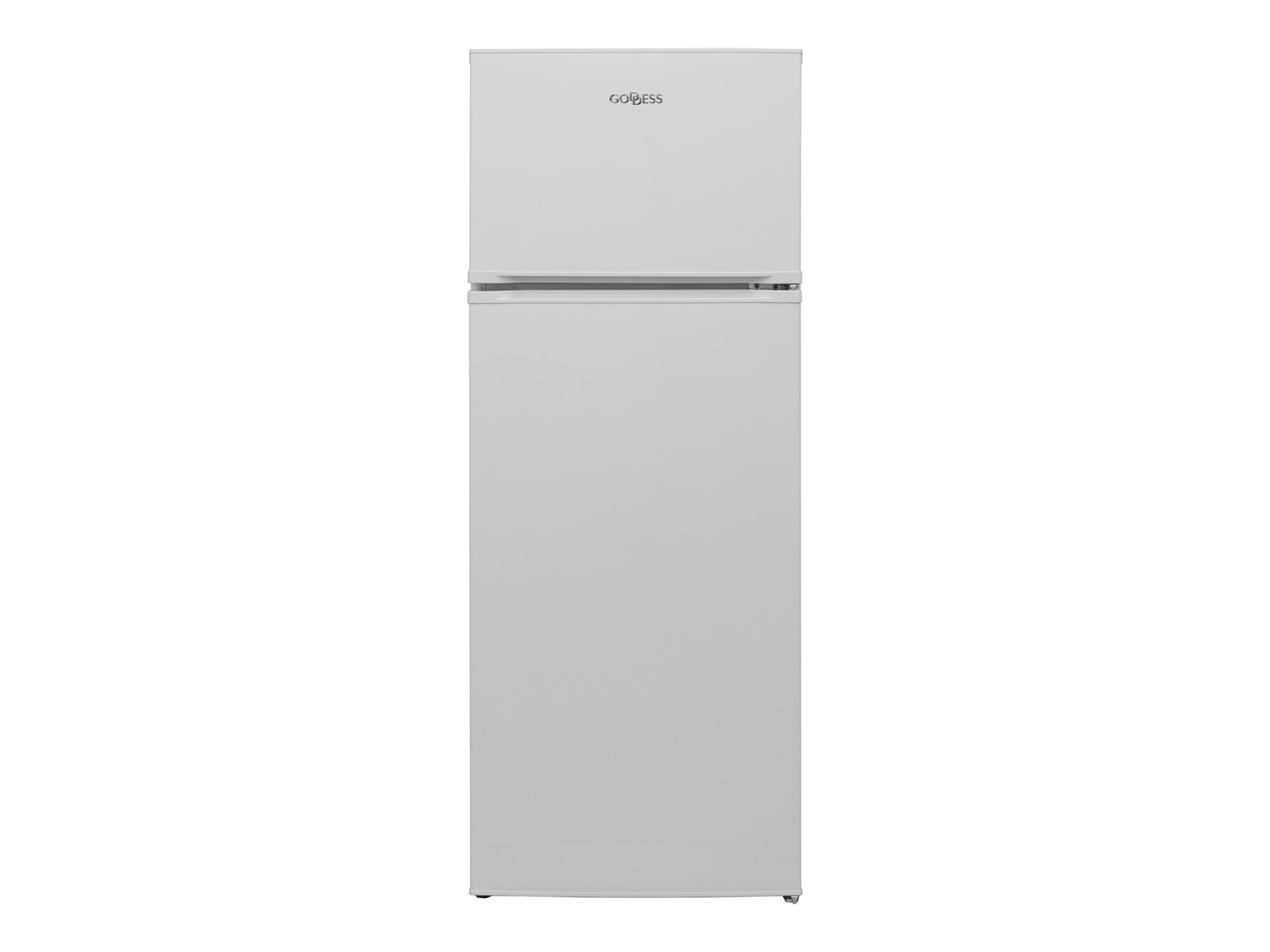 Goddess Refrigerator | GODRDD0144GW8AE | Energy efficiency class E | Free standing | Double Door | Height 145 cm | Fridge net capacity 171 L | Freezer net capacity 42 L | 41 dB | White - Image 2