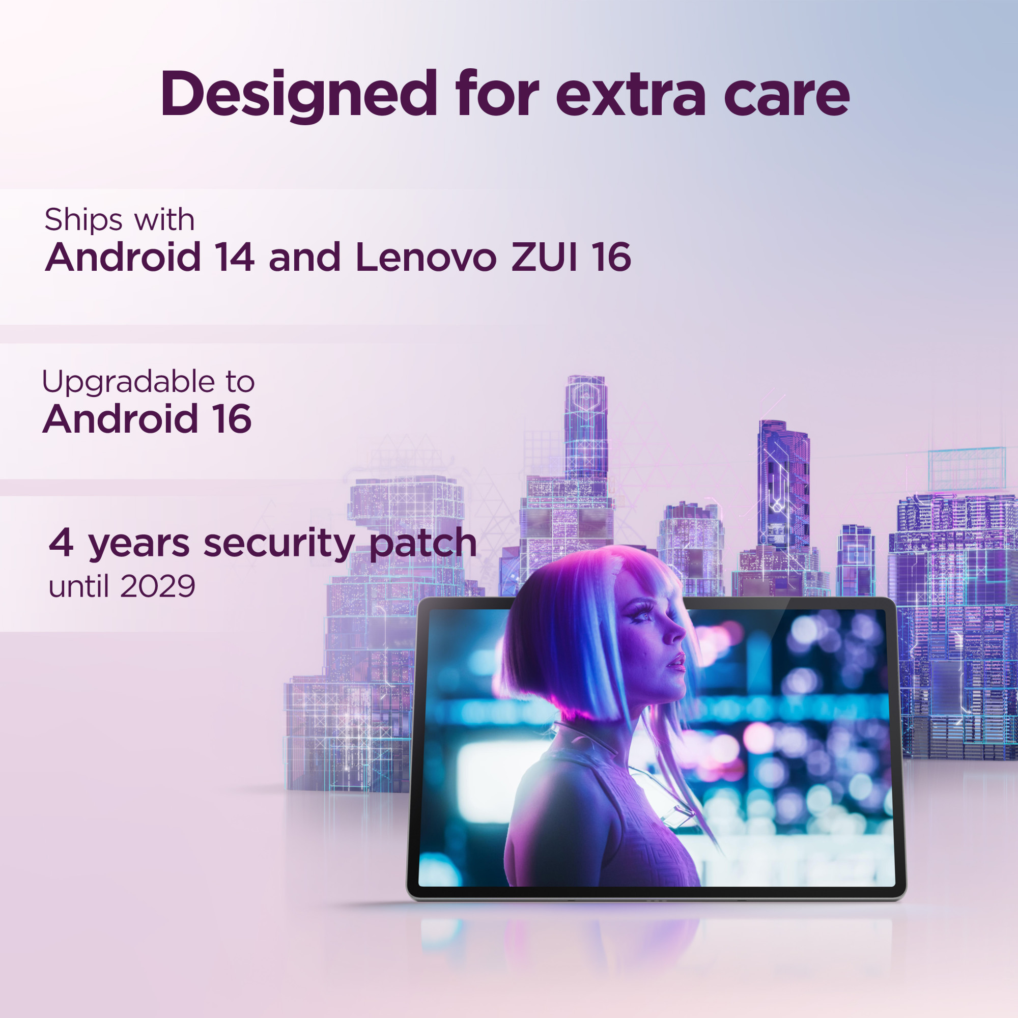 Lenovo Idea Tab Pro Wi-Fi (w/o power adapter) | ZAE40020SE | 12.7 " | Luna Grey | LTPS | 2944 x 1840 pixels | MediaTek | Dimensity 8300 | 8 GB | Soldered LPDDR5x | 256 GB | Wi-Fi | Front camera | 8 MP | Rear camera | 13 MP | Bluetooth | 5.3 | Android | 14 (OS upgrades until Android 16 and 4 years security patches) | Warranty 24 month(s) | Lenovo Tab Pen Plus, USB-A to USB-C cable, Manual - Image 18