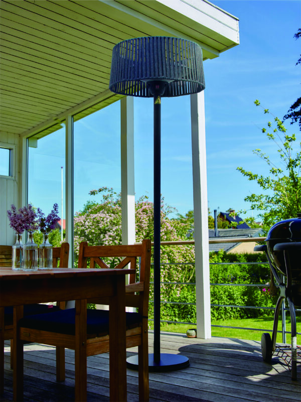 TunaBone Electric Standing Patio Heater, Double clear halogen heating lamps | TB1821SH-01 | Patio heater | 2100 W | Black - Image 2