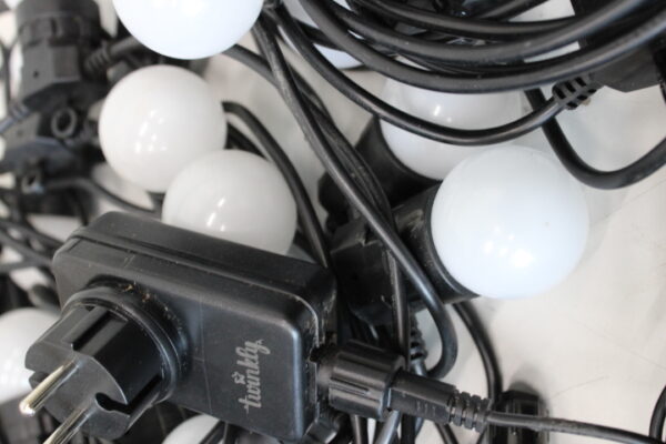 SALE OUT. Twinkly Festoon Smart LED Lights 40 AWW (Gold+Silver) G45 bulbs, 20m|Twinkly REFURBISHED, NO MANUAL, DIRTY, 3 MONTHS WARRANTY - Image 3