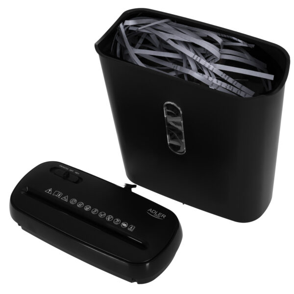 Paper Shredder | AD 1039 | Black | 8 L | 70 dB | Strip-cut - Image 5