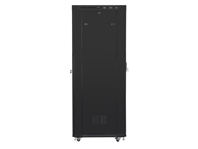 Lanberg | Rack cabinet 19" free-standing 37U/800x1000 (flat pack) with glass door lCD V2 | FF01-8037-23BL | Black - Image 4