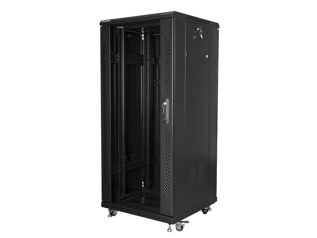 Lanberg | Rack cabinet 19" free-standing 27U/600x600 (flat pack) | FF01-6627-12B | Black