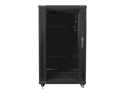 Lanberg | Rack cabinet 19" free-standing 22U/600x800 (flat pack) | FF01-6822-12B | Black - Image 2