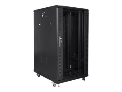 Lanberg | Rack cabinet 19" free-standing 22U/600x800 (flat pack) | FF01-6822-12B | Black - Image 3