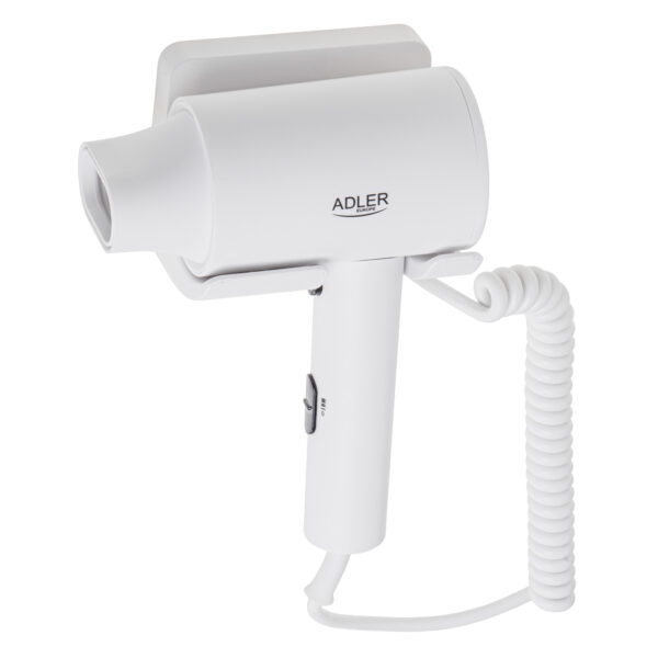 Adler Wall-Mount Hair Dryer | AD 2285 | 2000 W | Number of temperature settings 3 | White - Image 2