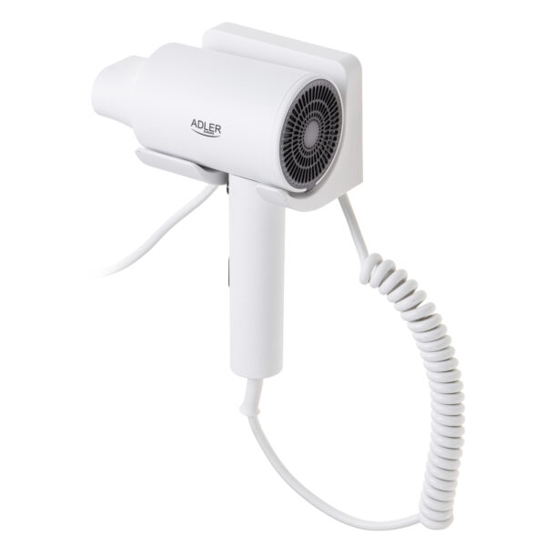 Adler Wall-Mount Hair Dryer | AD 2285 | 2000 W | Number of temperature settings 3 | White - Image 5