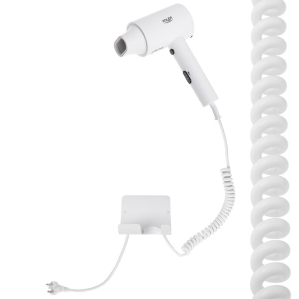 Adler Wall-Mount Hair Dryer | AD 2285 | 2000 W | Number of temperature settings 3 | White - Image 11