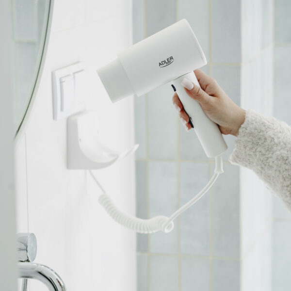 Adler Wall-Mount Hair Dryer | AD 2285 | 2000 W | Number of temperature settings 3 | White - Image 12