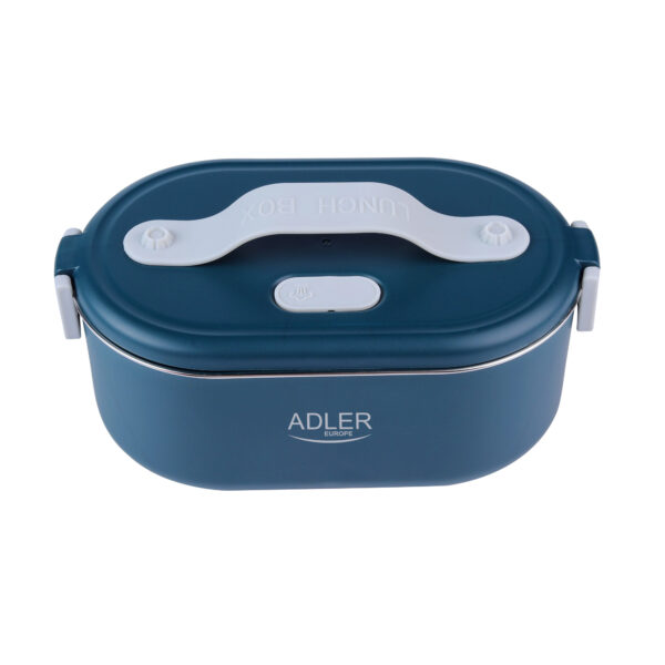 Adler | Electric lunch box with thermal bag | AD 4522 | 0.8 L | Plastic/Stainless steel | Blue | Lid included - Image 2