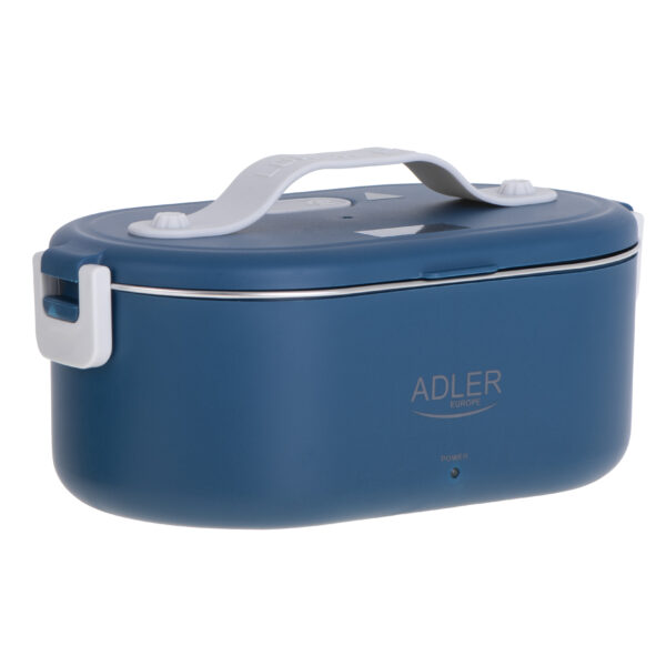 Adler | Electric lunch box with thermal bag | AD 4522 | 0.8 L | Plastic/Stainless steel | Blue | Lid included - Image 4