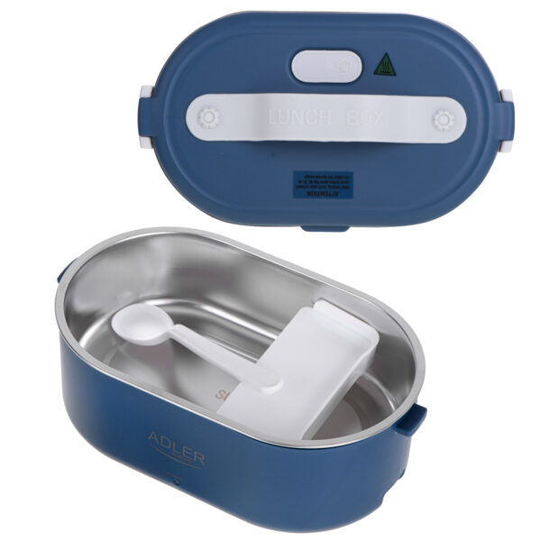 Adler | Electric lunch box with thermal bag | AD 4522 | 0.8 L | Plastic/Stainless steel | Blue | Lid included - Image 6