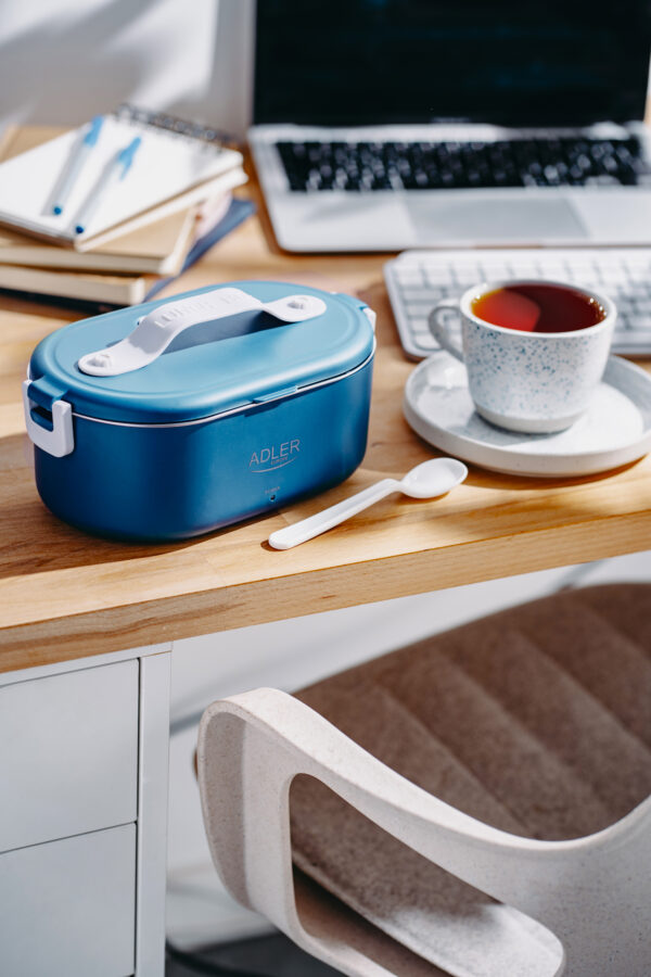 Adler | Electric lunch box with thermal bag | AD 4522 | 0.8 L | Plastic/Stainless steel | Blue | Lid included - Image 15