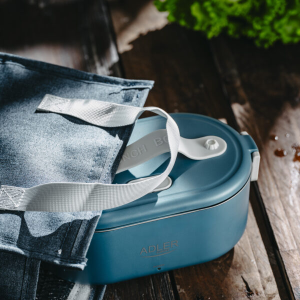 Adler | Electric lunch box with thermal bag | AD 4522 | 0.8 L | Plastic/Stainless steel | Blue | Lid included - Image 17