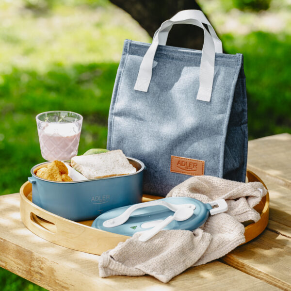 Adler | Electric lunch box with thermal bag | AD 4522 | 0.8 L | Plastic/Stainless steel | Blue | Lid included - Image 18