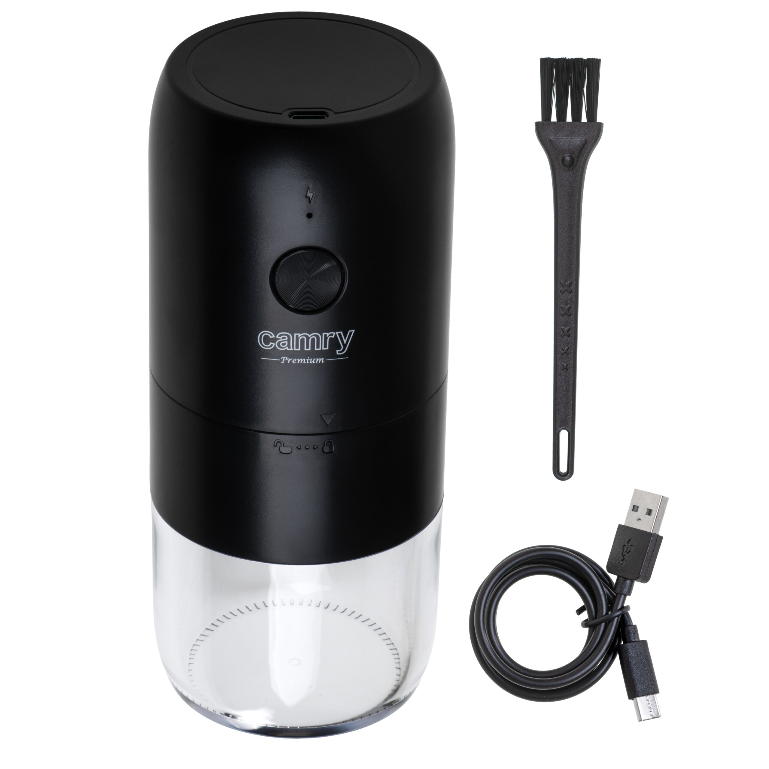 Camry Cordless USB Electric Coffee Grinder | CR 4302 | 25 W | Coffee beans capacity 25-30 g | Black - Image 2