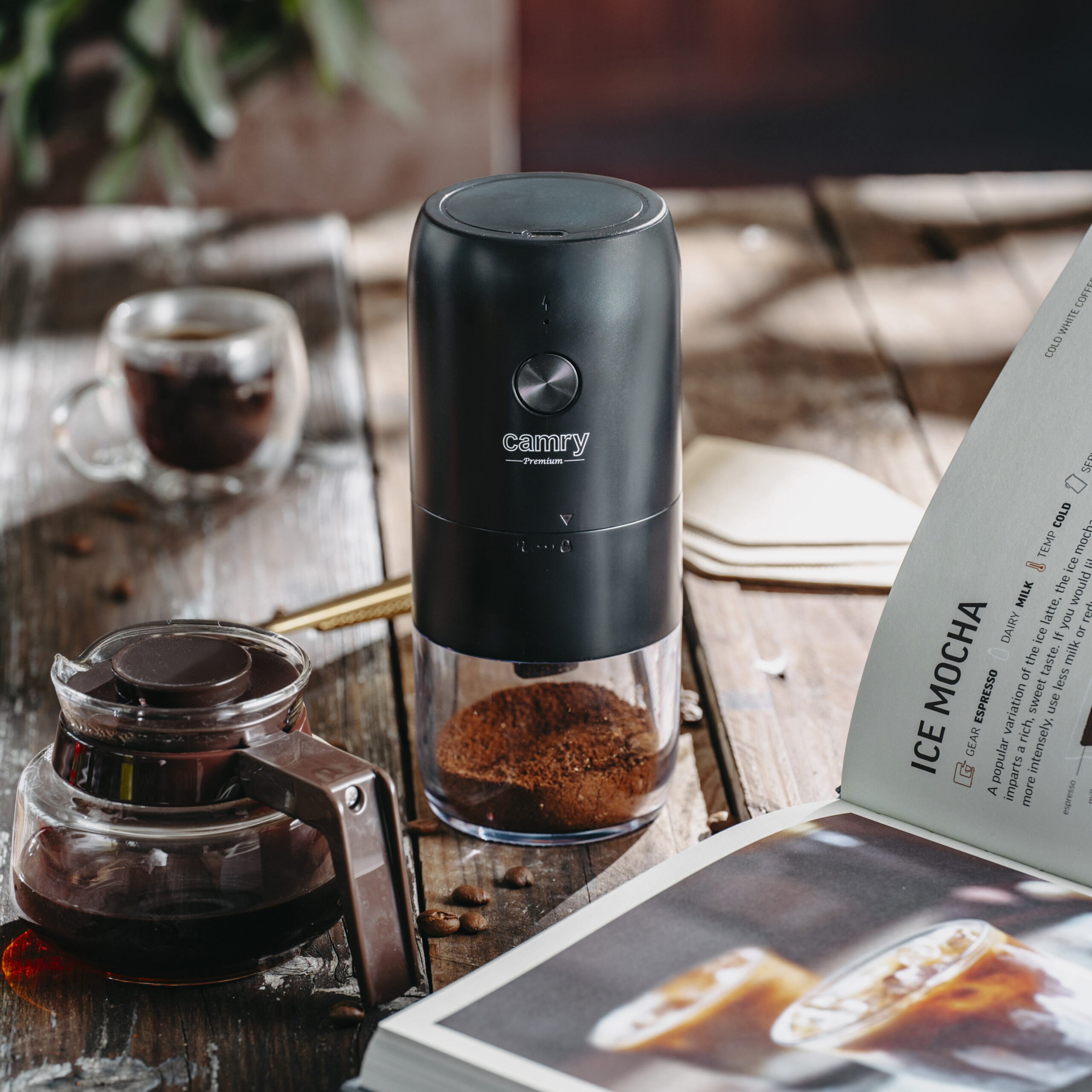 Camry Cordless USB Electric Coffee Grinder | CR 4302 | 25 W | Coffee beans capacity 25-30 g | Black - Image 10