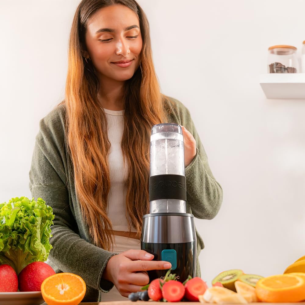 Cecotec Blender | Power Titanium 900 ProGo | Tabletop | 900 W | Jar capacity 2x0.57 L | Ice crushing | Black - Image 4