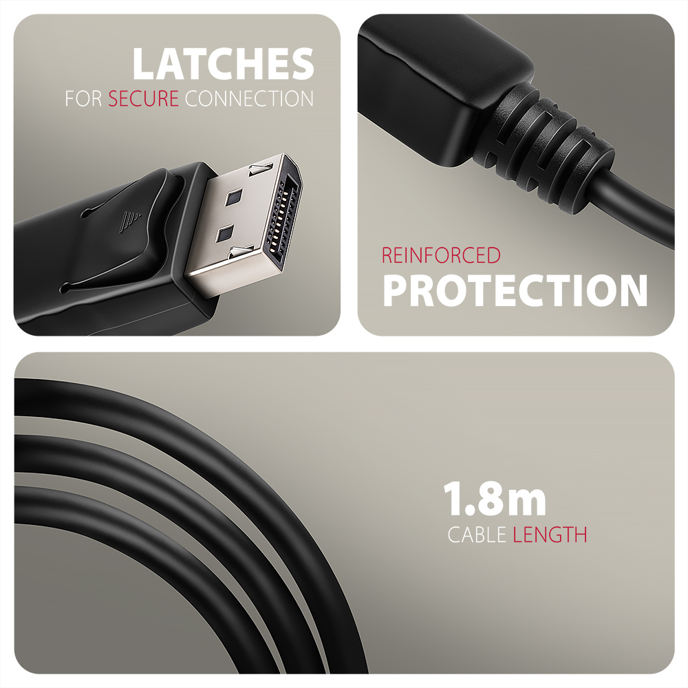 AXAGON Active cable RVD-HI20C2 | DisplayPort to HDMI | 1.8 m - Image 4