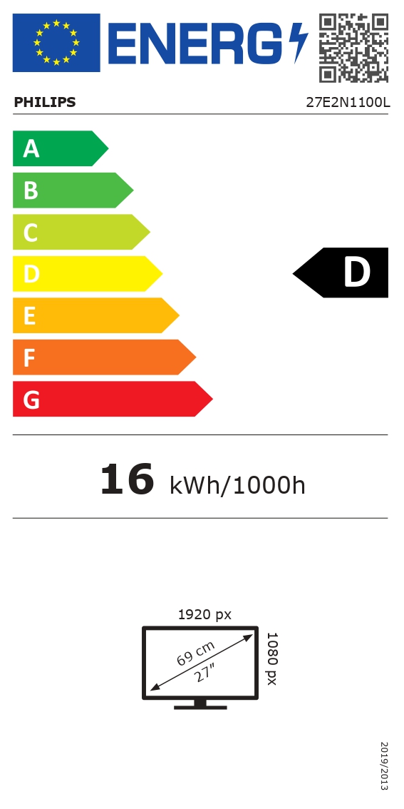 Philips | 27E2N1100L/00 | 27 " | VA | 16:9 | 100 Hz | 4 ms | 1920 x 1080 pixels | 250 cd/m² | HDMI ports quantity 1 | Black - Image 15