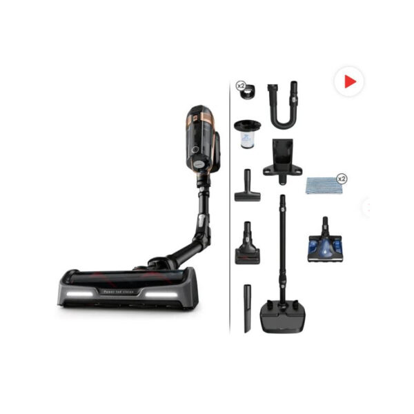 TEFAL | Vacuum cleaner | TY99G1WO X-Force Flex 15.60 Aqua | Cordless operating | Handstick and Handheld | 520 W | 32.4 V | Operating time (max) 80 min | Black | Warranty 24 month(s) - Image 3
