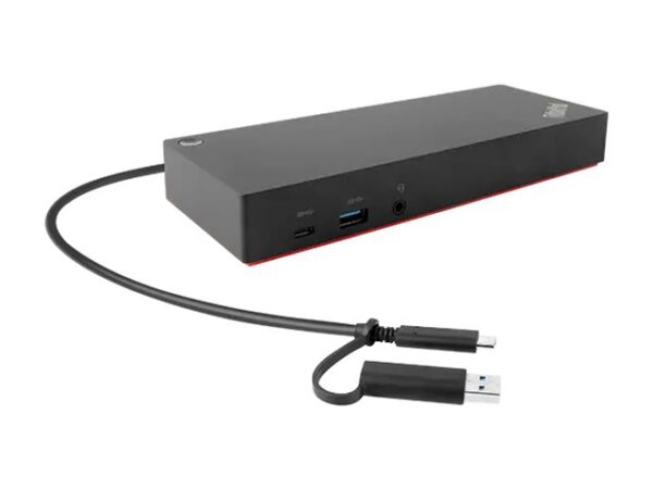 Lenovo | ThinkPad Hybrid USB-C with USB-A Dock, max 2 displays, | 40AF0135EU | USB-C  Dock | Ethernet LAN (RJ-45) ports 1 | DisplayPorts quantity 2 | USB 3.0 (3.1 Gen 1) Type-C ports quantity 1 x USB-C (Gen 2, 5V / 3A power) | USB 3.0 (3.1 Gen 1) ports quantity 3 x USB-A (Gen 2, 10 Gbps) | USB 2.0 ports quantity 2 | HDMI ports quantity 2 | 90 W | Warranty 36 month(s) - Image 6