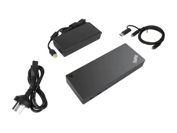 Lenovo | ThinkPad Hybrid USB-C with USB-A Dock, max 2 displays, | 40AF0135EU | USB-C  Dock | Ethernet LAN (RJ-45) ports 1 | DisplayPorts quantity 2 | USB 3.0 (3.1 Gen 1) Type-C ports quantity 1 x USB-C (Gen 2, 5V / 3A power) | USB 3.0 (3.1 Gen 1) ports quantity 3 x USB-A (Gen 2, 10 Gbps) | USB 2.0 ports quantity 2 | HDMI ports quantity 2 | 90 W | Warranty 36 month(s) - Image 12