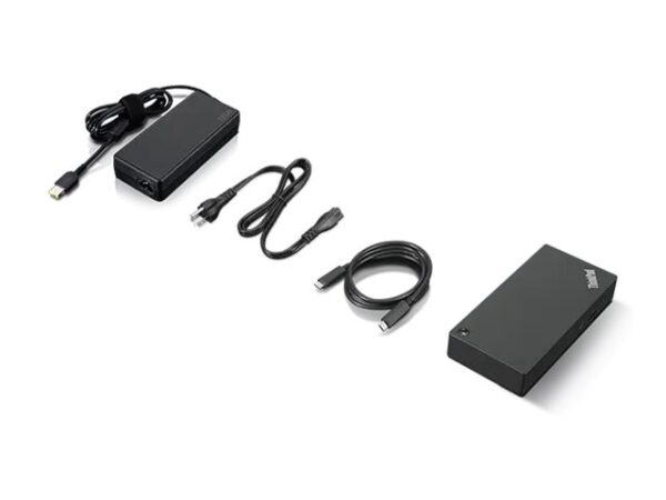 Lenovo | ThinkPad Universal USB-C Dock - EU | Docking station | Ethernet LAN (RJ-45) ports 1 | VGA (D-Sub) ports quantity 1 | DisplayPorts quantity 2 | USB 3.0 (3.1 Gen 1) Type-C ports quantity 1 | USB 3.0 (3.1 Gen 1) ports quantity 3 | USB 2.0 ports quantity 2 | HDMI ports quantity 1 | 65 W | Warranty 36 month(s) - Image 9