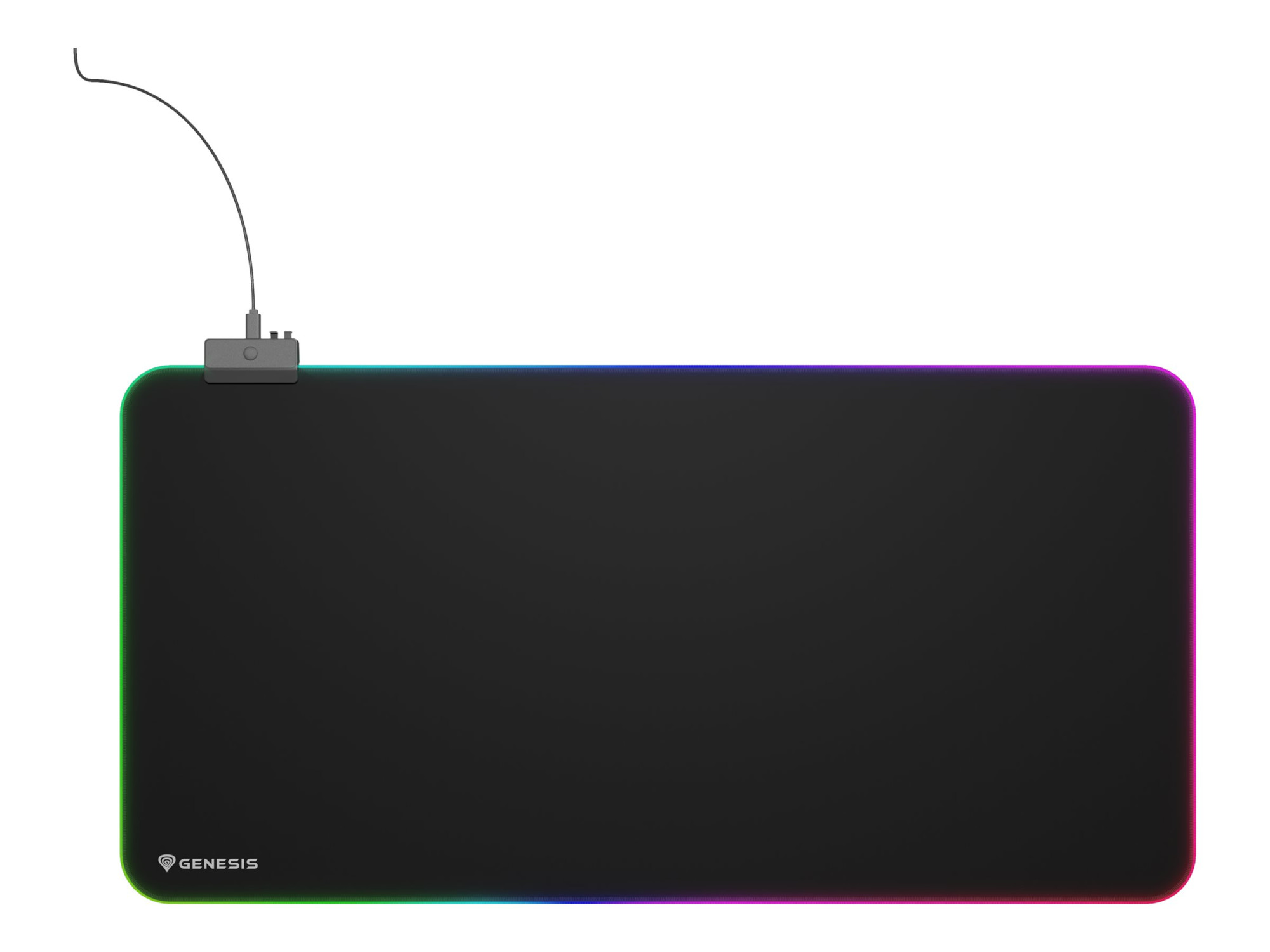 Genesis Mouse Pad | Boron 500 XXL RGB | Mouse pad | 400 x 800 x 4 mm | Black - Image 2