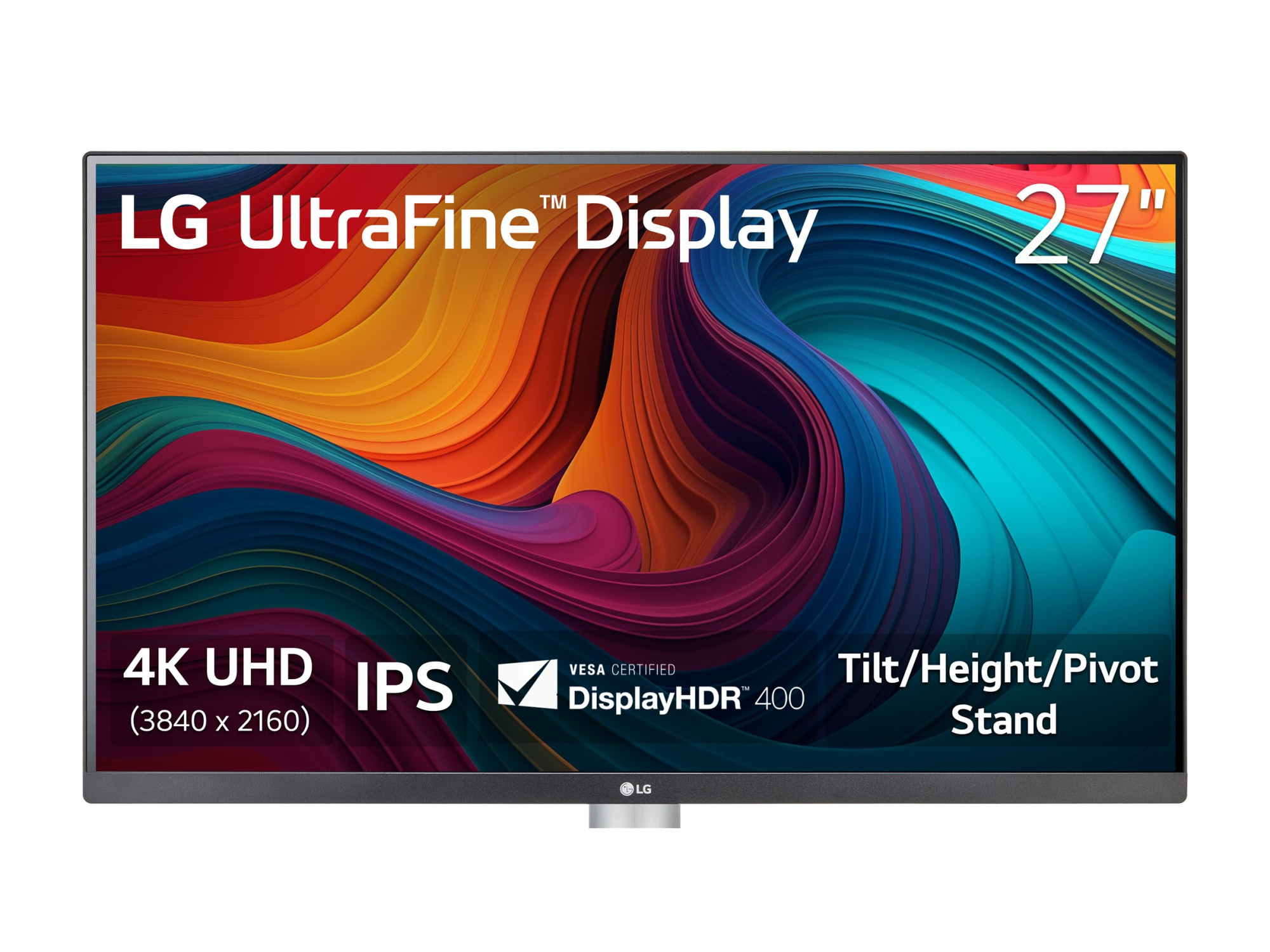 LG | 27UP650K-W | 27 " | IPS | UHD | 16:9 | 60 Hz | 5 ms | 3840 x 2160 pixels | 400 cd/m² | HDMI ports quantity 2 - Image 3