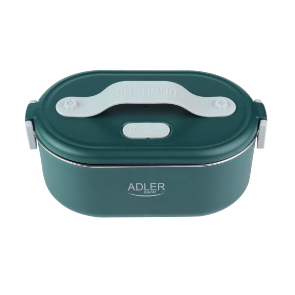 Adler | Electric lunch box with thermal bag | AD 4522 | 0.8 L | Plastic/Stainless steel | Green | Lid included - Image 2