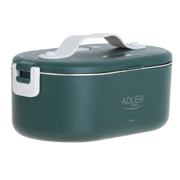 Adler | Electric lunch box with thermal bag | AD 4522 | 0.8 L | Plastic/Stainless steel | Green | Lid included - Image 4